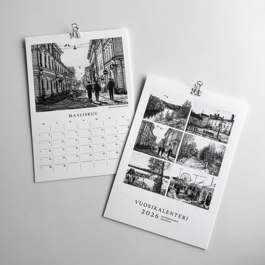 Maisemakuvitettu vuosikalenteri