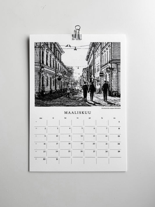 Maisemakuvitettu vuosikalenteri